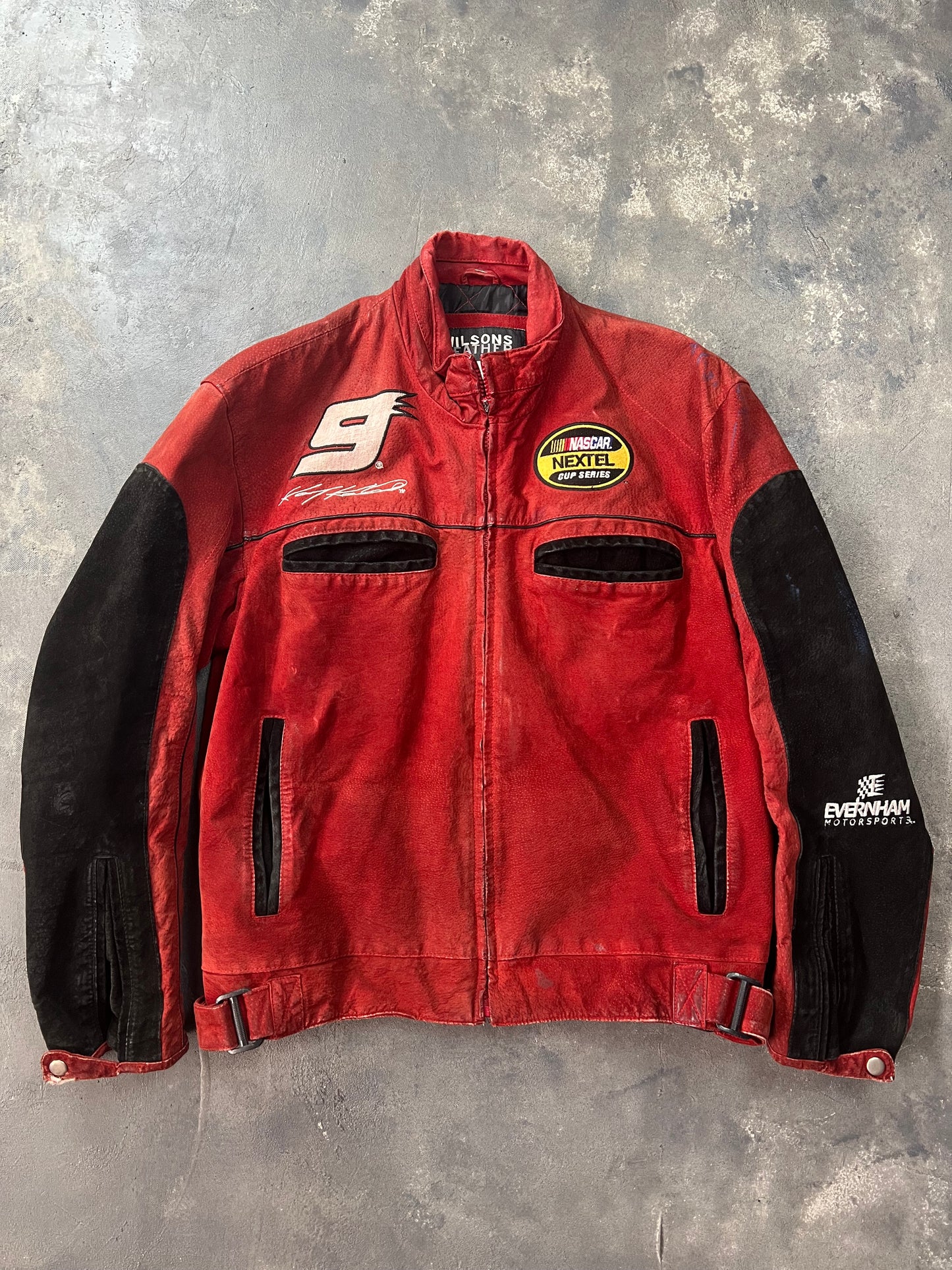 Nascar Leather Jacket 00’s Kasey Kahne #9 Dodge [Size: S]