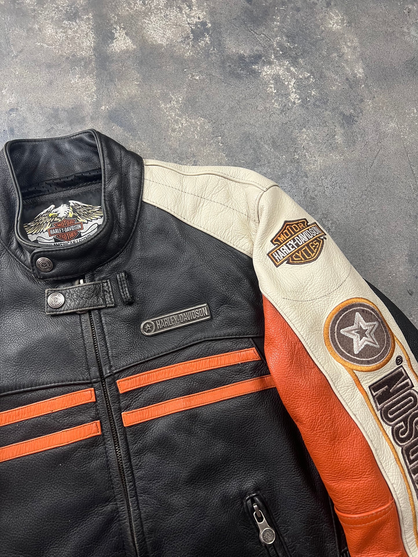 Harley Davidson 00's Leather Jacket [Size: M]