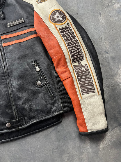 Harley Davidson 00's Leather Jacket [Size: M]