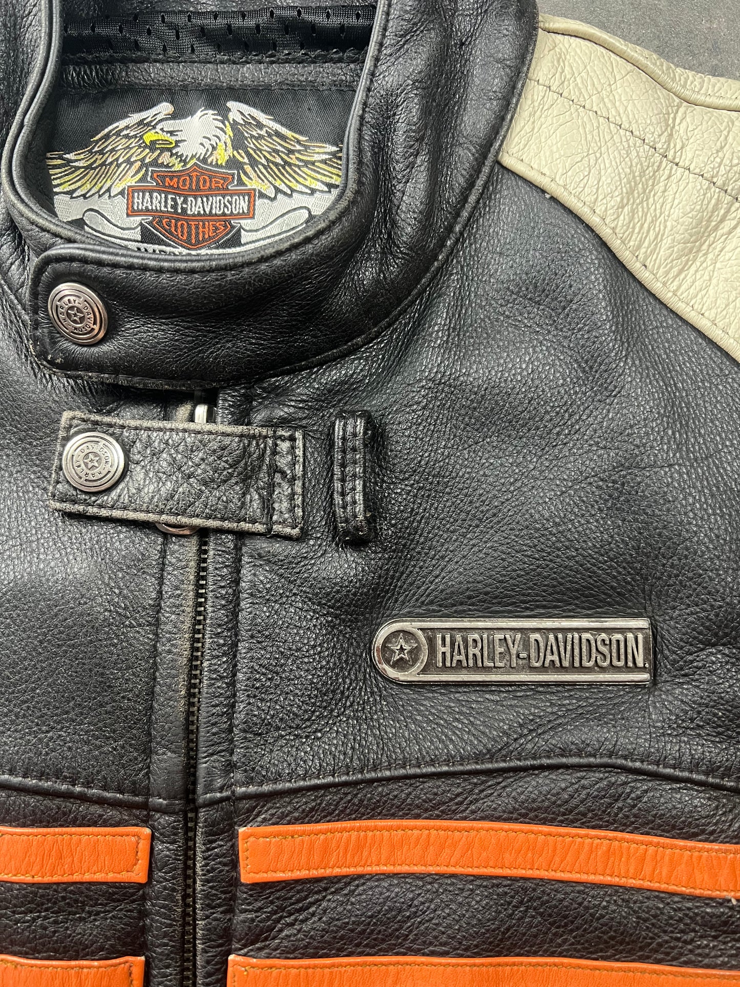 Harley Davidson 00's Leather Jacket [Size: M]