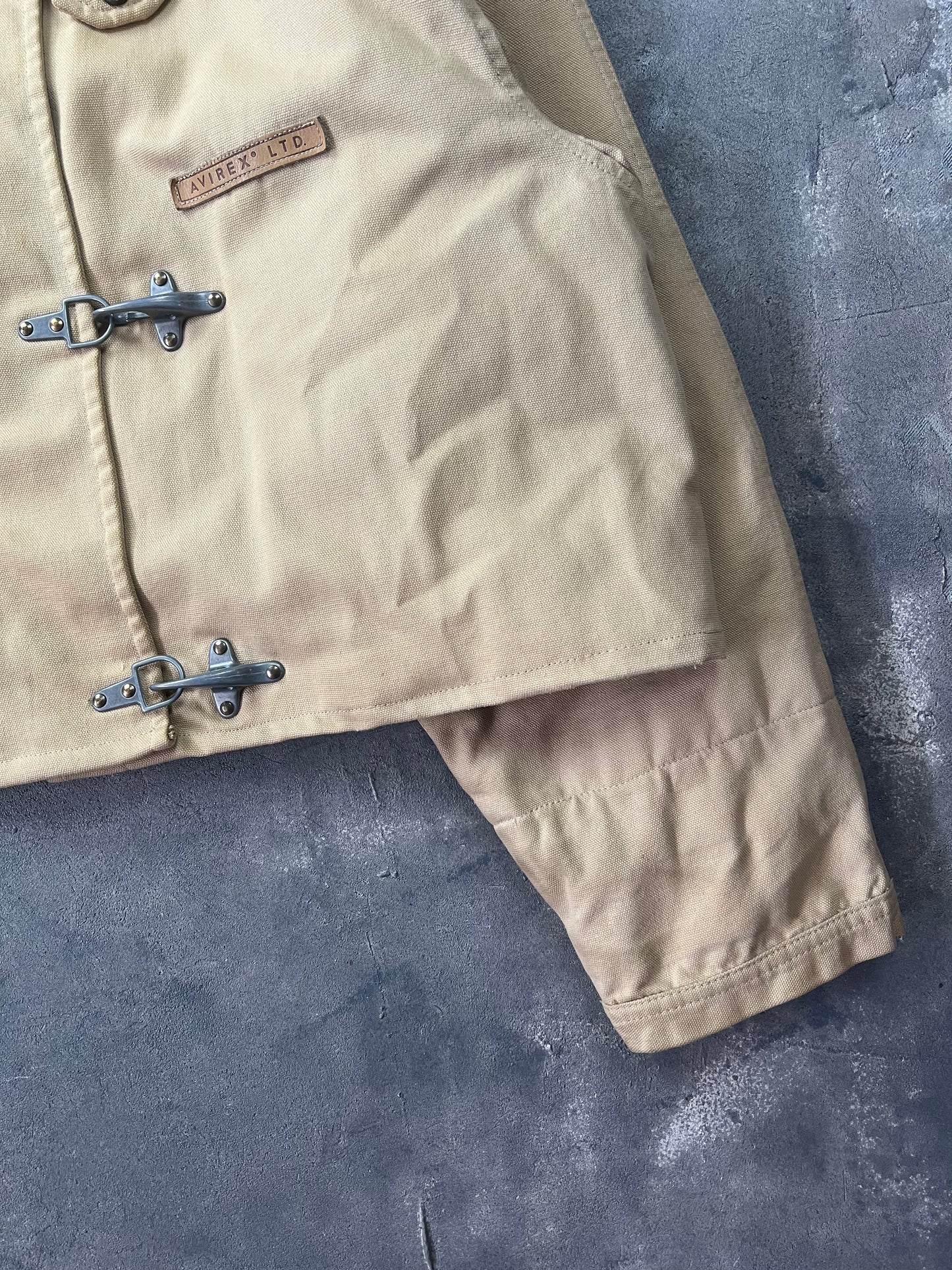 Avirex Fireman Jacket 90's Simil Fay Crop Fit [Size:L]
