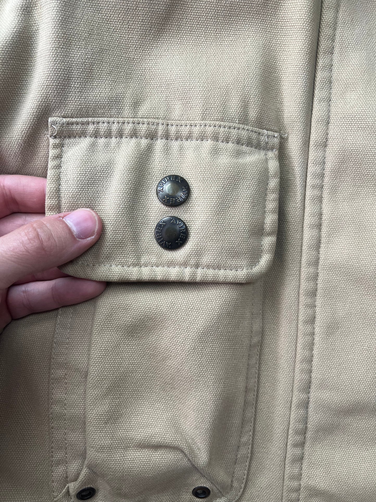 Avirex Fireman Jacket 90's Simil Fay Crop Fit [Size:L]