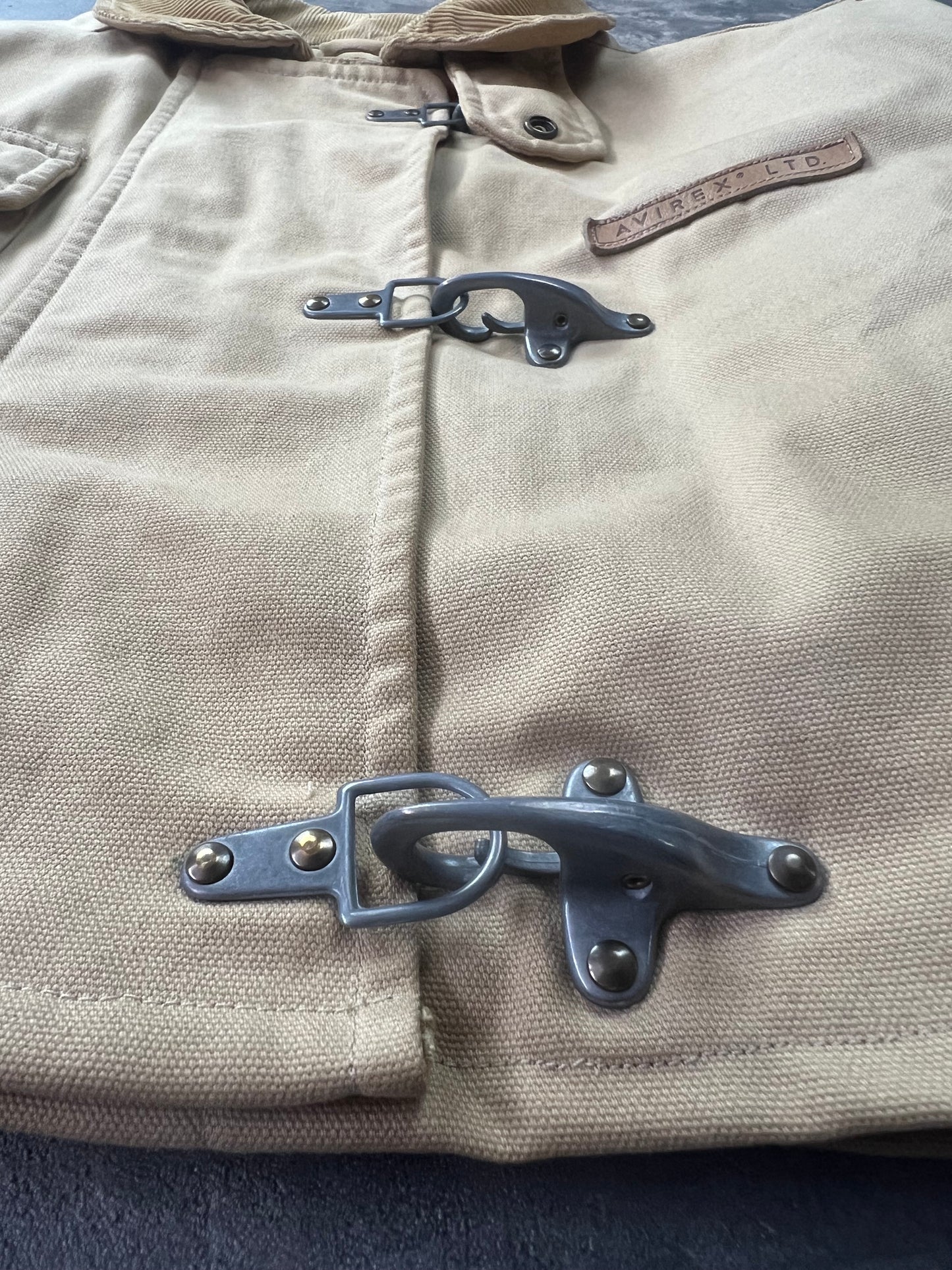 Avirex Fireman Jacket 90's Simil Fay Crop Fit [Size:L]
