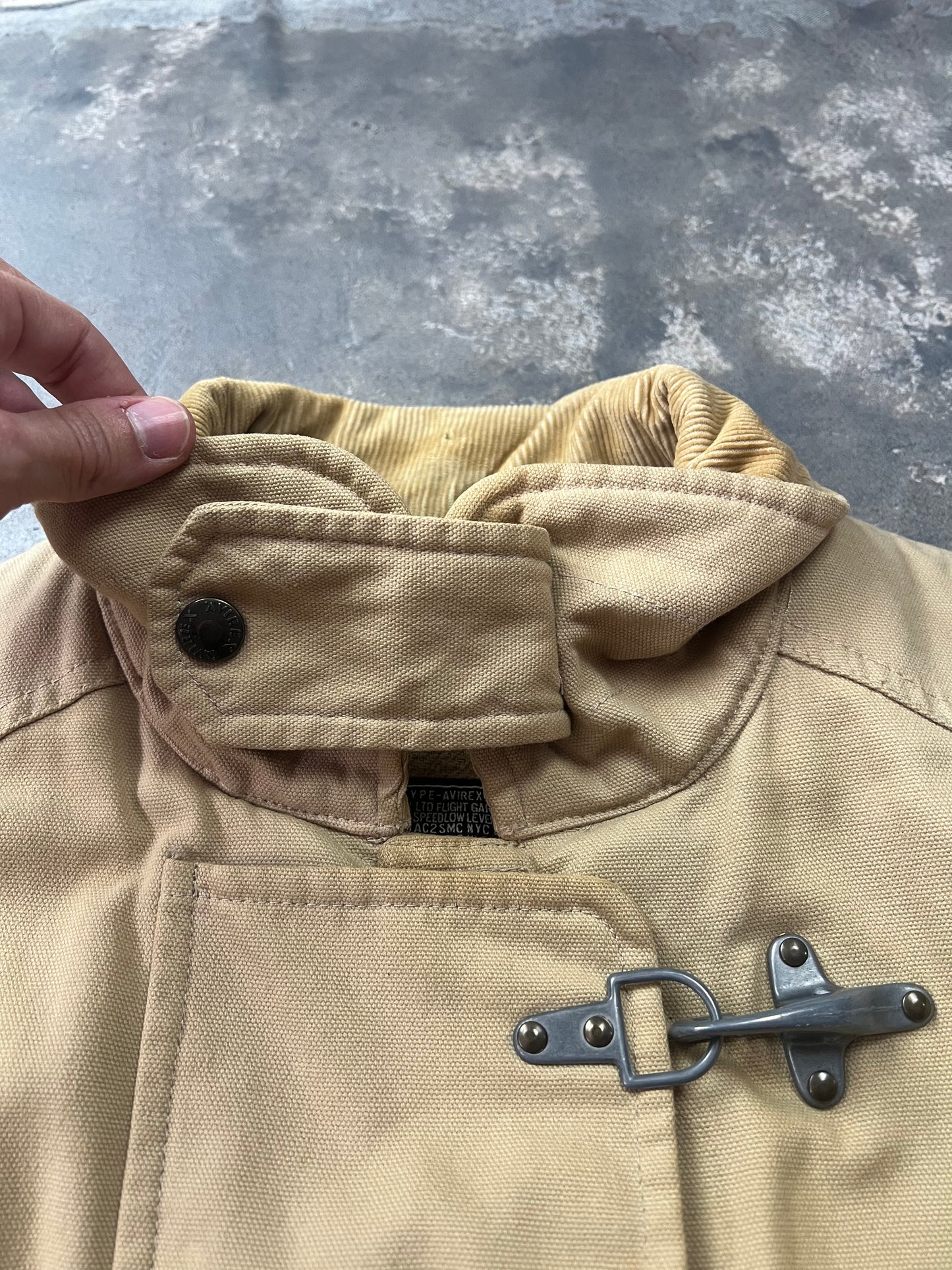 Avirex Fireman Jacket 90's Simil Fay Crop Fit [Size:L]