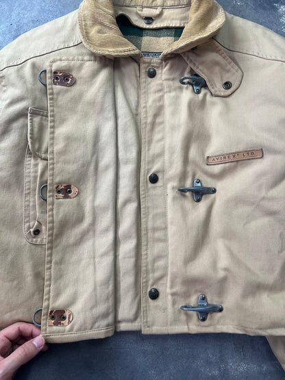 Avirex Fireman Jacket 90's Simil Fay Crop Fit [Size:L]