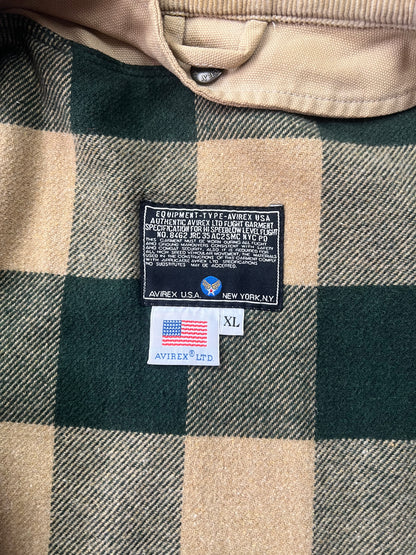 Avirex Fireman Jacket 90's Simil Fay Crop Fit [Size:L]