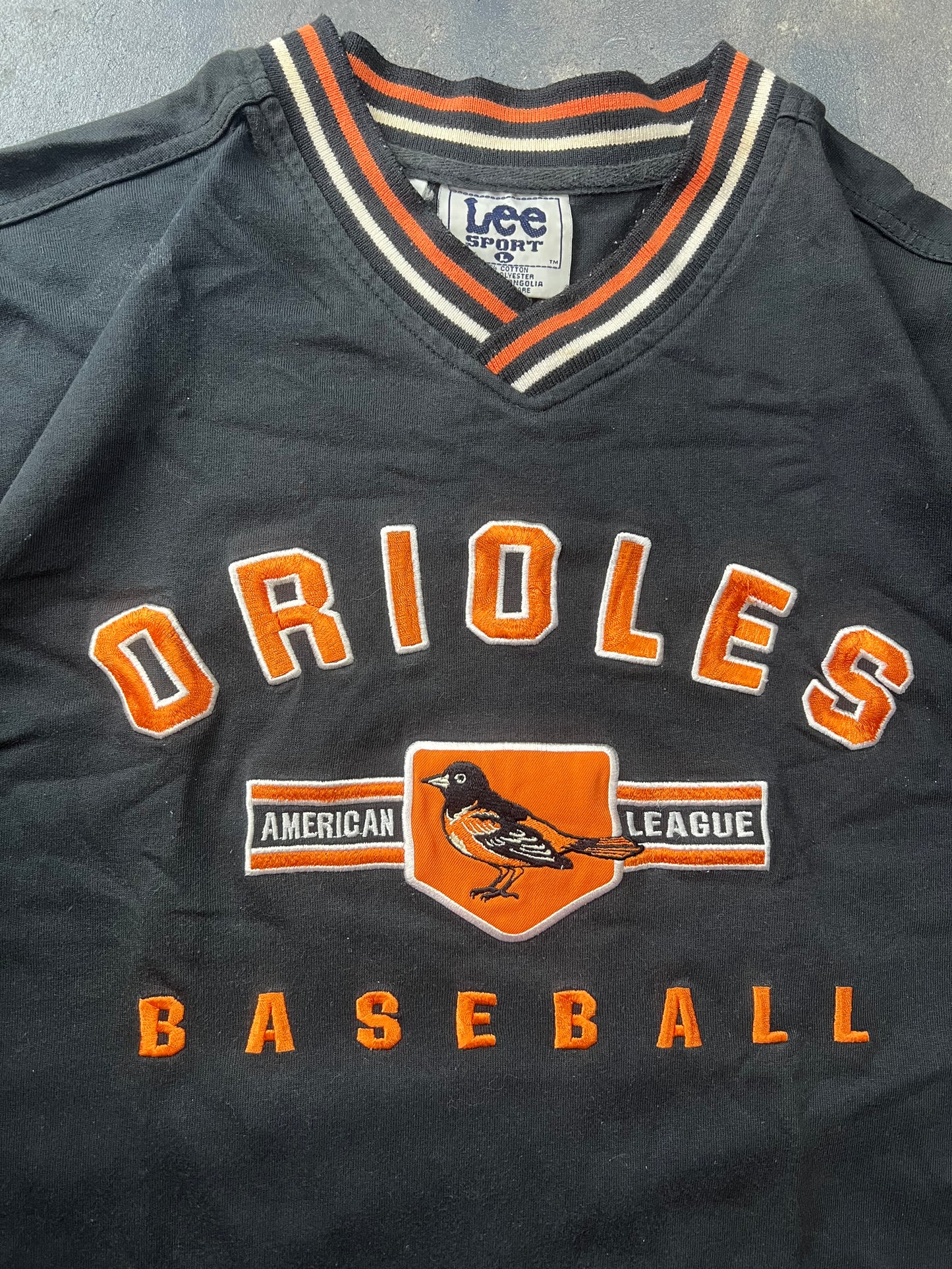 Baltimore Orioles Embroidered Baseball V-Neck 90’s Vintage Tee