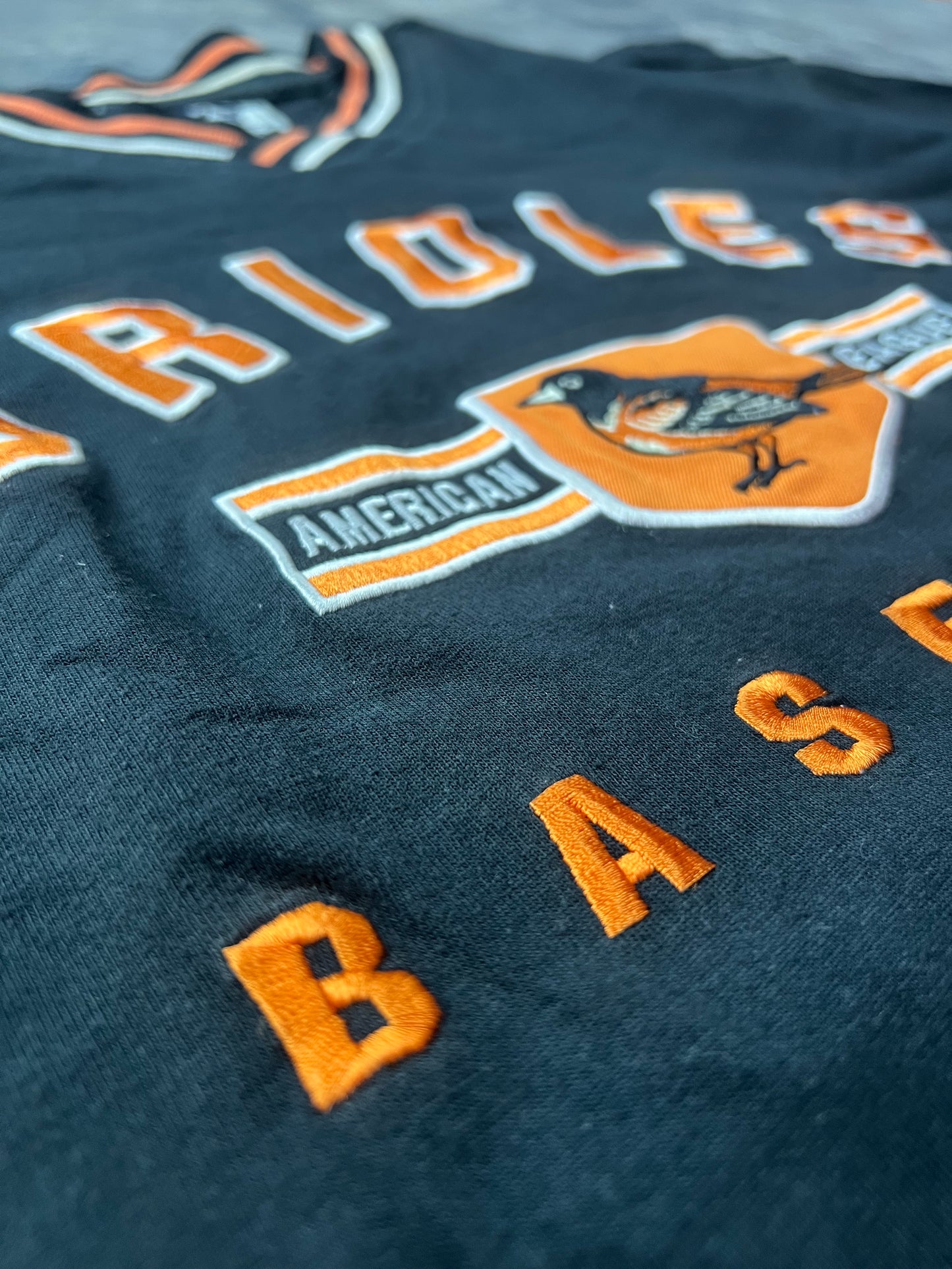 Baltimore Orioles Embroidered Baseball V-Neck 90’s Vintage Tee