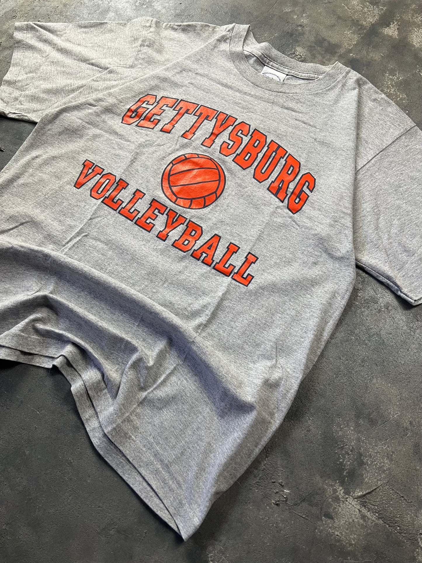 Gettysburg VolleyBall College 00’s Vintage Made in USA Tee