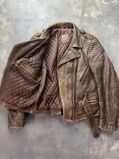Hein Gericke 90's Biker Jacket Natural Fade [Size: XS]