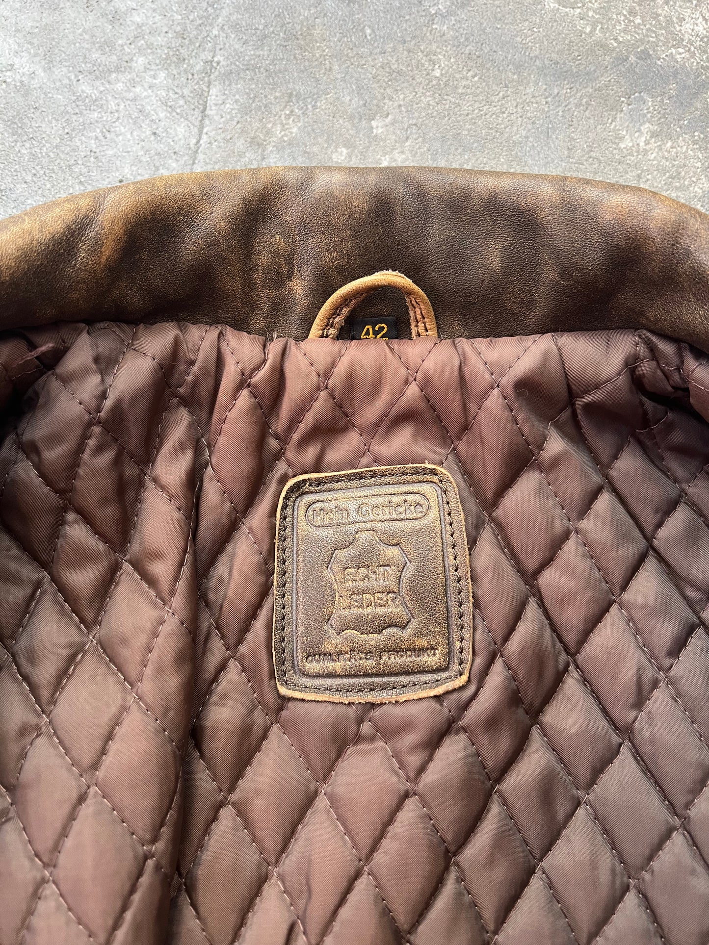 Hein Gericke 90's Biker Jacket Natural Fade [Size: XS]