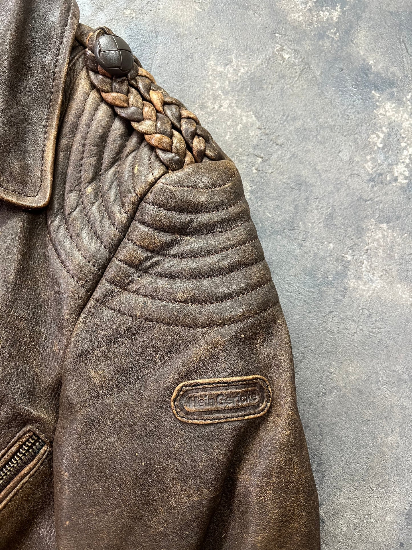 Hein Gericke 90's Biker Jacket Natural Fade [Size: XS]