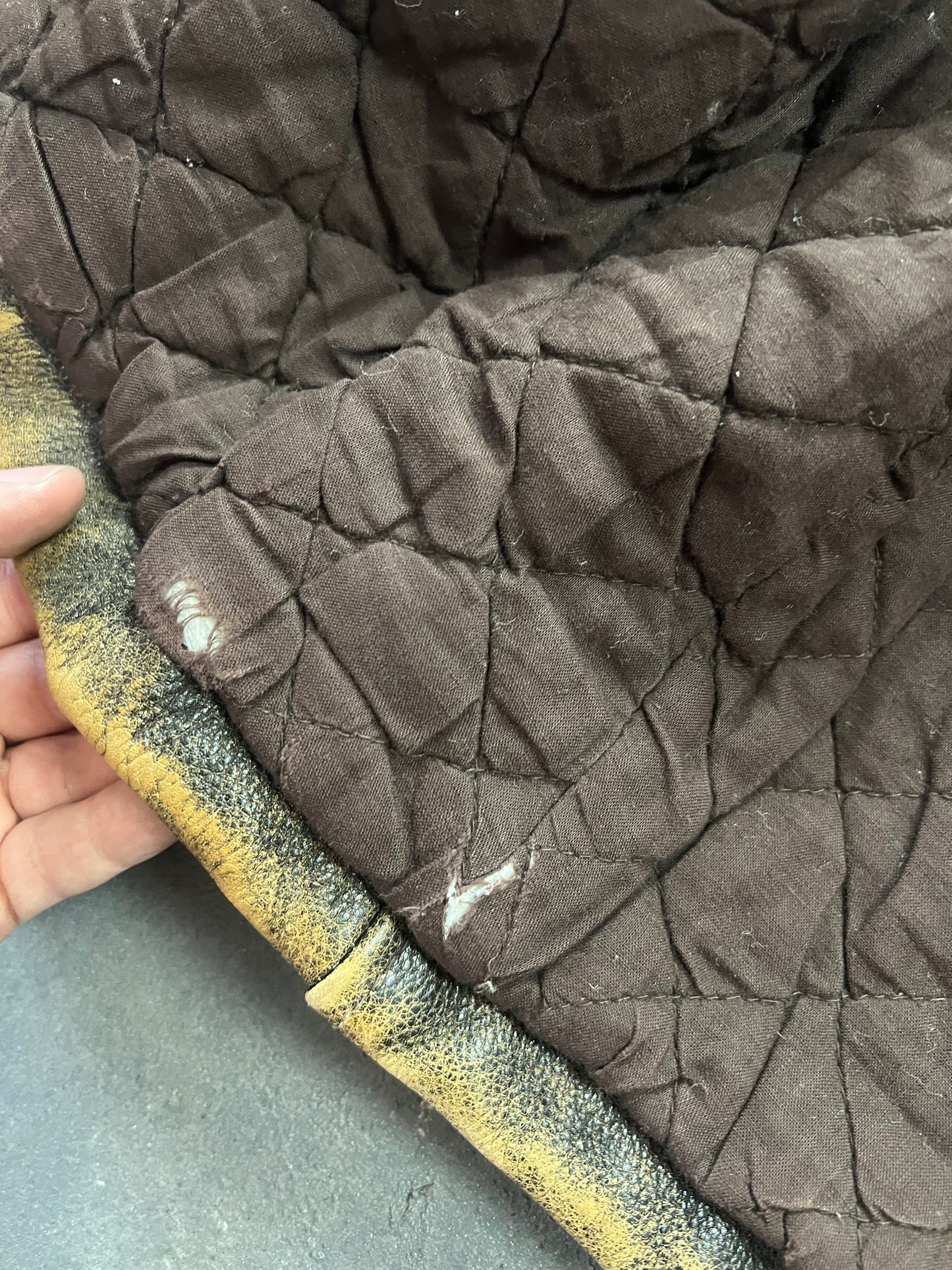 Alan Gordon Natural Fade 80's Leather Jacket [Size: L]