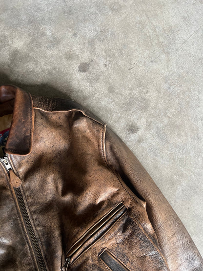 Alan Gordon Leather Jacket Natural Fade [Size: XL]