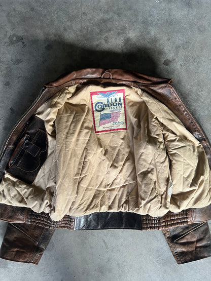 Alan Gordon Leather Jacket Natural Fade [Size: XL]