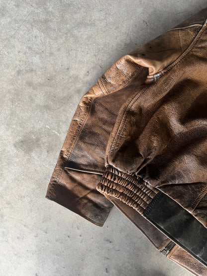 Alan Gordon Leather Jacket Natural Fade [Size: XL]